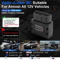 Interfata Tester Ddiagnoza Auto profesionala Vgate vLinker MC, Bluetooth, compatibila ELM327, ELM329, OBD2, Android iOS - 7