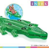 Intex Jucarie de piscina crocodil gigant ride-on, 203x114 cm - 3