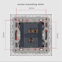 Intrerupator Cap Scara Cu Panou din Sticla Securizata Techstar® TGS 01, 220V, 16A, 86 x 86 mm, Auriu, cu 1 Modul - 1