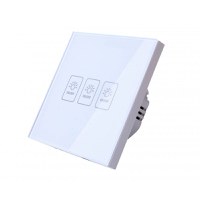 Intrerupator Touch Techstar® TG02, Sticla Securizata, Design Modern, Iluminare LED, 3 Faze, Alb - 8