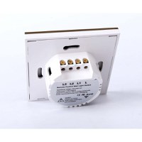 Intrerupator Touch Techstar® TG02, Sticla Securizata, Design Modern, Iluminare LED, 3 Faze, Alb - 5