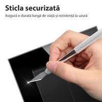 Intrerupator Triplu Cap Scara Cu Panou Din Sticla Securizata Techstar® TGS 01, 220V, 16A, 86 X 86 Mm, Gri, cu 3 Faze - 3