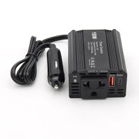 Invertor de Putere Auto Techstar® 150W - 12V DC la 220V AC, cu Porturi USB-C si USB-A pentru Incarcare Rapida - 8