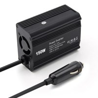 Invertor de Putere Auto Techstar® 150W - 12V DC la 220V AC, cu Porturi USB-C si USB-A pentru Incarcare Rapida - 6