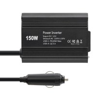 Invertor de Putere Auto Techstar® 150W - 12V DC la 220V AC, cu Porturi USB-C si USB-A pentru Incarcare Rapida - 4
