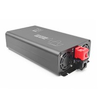 Invertor de putere cu unda sinusoidala pura Techstar®, DC 24V la AC 220V, Afisaj LCD, 1000w, Pretabil Rulota - 1