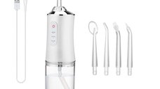 Irigator Oral pentru Dus Bucal MRG MA8, 4 Capete curatare, cu Acumulator