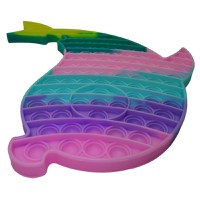Jucaria antistres, Pop it Grand, model delfin, 41 cm, multicolor - 5
