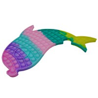 Jucaria antistres, Pop it Grand, model delfin, 41 cm, multicolor - 2