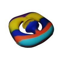 Jucarie antistres senzoriala, cauciuc, 5 cm, multicolor - 2