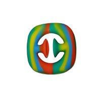 Jucarie antistres senzoriala, cauciuc, 6 cm, multicolor - 1