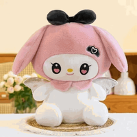 Jucarie din Plus, tip Kuromi din seria Hello Kitty Sanrio, dimensiune 20cm, culoare roz alb ABYZ™ - 2
