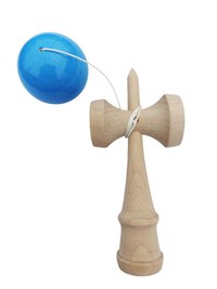 Kendama profesionala, Bila din lemn, Albastru lucios, 49KD - 3