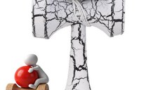 Kendama Profesionala, Bila din lemn, Design artistic cu finisaj Crapatura + Sticker pentru Telefon, 102KD