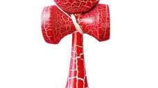 Kendama Profesionala, Bila din lemn, Design artistic cu finisaj Crapatura + Sticker pentru Telefon, 103KD