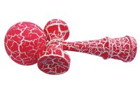 Kendama Profesionala, Bila din lemn, Design artistic cu finisaj Crapatura + Sticker pentru Telefon, 111KD - 4