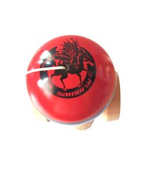 Kendama profesionala, Bila din lemn, Samurai + Sticker pentru telefon, 55KD - 4