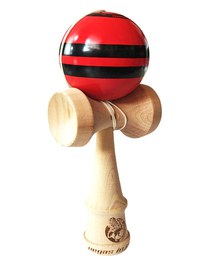 Kendama profesionala, Bila din lemn, Samurai + Sticker pentru telefon, 55KD - 6