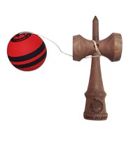 Kendama profesionala, Bila din lemn, Samurai + Sticker pentru telefon, 84KD - 5