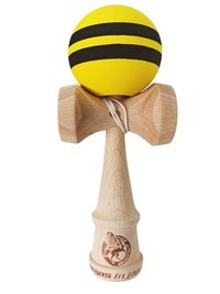 Kendama profesionala, Bila din lemn, Samurai + Sticker pentru telefon, 90KD - 1