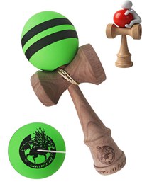 Kendama profesionala, Bila din lemn, Samurai + Sticker pentru telefon, 91KD - 8