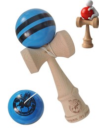 Kendama profesionala, Bila din lemn, Samurai + Sticker pentru telefon, 94KD - 6