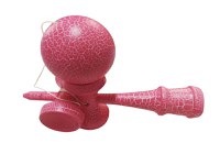 Kendama profesionala, Bila din lemn si  cu 4 cupe, Design Unic  + Sticker pentru telefon, 98KD - 3