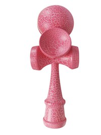 Kendama profesionala, Bila din lemn si  cu 4 cupe, Design Unic  + Sticker pentru telefon, 98KD - 7