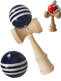 Kendama profesionala, Bila din lemn + Sticker pentru telefon, 89KD - 4