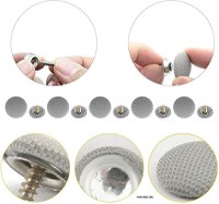 Kit 30 nituri universale tip butoni, capse reparare plafon auto, fixare a panzei cu stifturi, set compatibil - 5