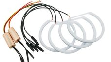 Kit Angel Eyes LED Cotton pentru Semnalizare BMW E90 LCI (Fara Xenon) - 2x106mm Full + 2x131mm Semi