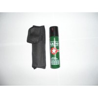 Kit autoaparare baston telescopic din otel, 64 cm, 4 sectiuni si pumnal, rozeta, box, spray paralizant iritant nato - 4