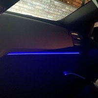 Kit lumini ambientale auto RGB 18 in 1, benzi acrilic, wireless - 2