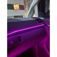 Kit lumini ambientale auto, RGB, 18 in 1, fir flexibil, aplicatie, bluetooth si telecomanda - 9