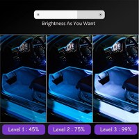 Kit lumini ambientale auto, RGB, 18 in 1, fir flexibil, aplicatie, bluetooth si telecomanda - 7