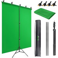 Kit perete fundal verde profesional pentru studio foto/video, GlowforHome, Green Screen portabil, 260x300 cm - 1