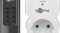 Kit priza cu telecomanda 30m 5A 1100W Goobay