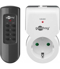 Kit priza cu telecomanda 30m 5A 1100W Goobay - 1
