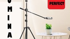 Lampa Circulara Ring Light REVOSE™ 3 suport si Extra Brat, Diametru 36cm, LED,Naturala/Rece/Calda, Telecomanda Bluetooth