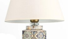 Lampa de masa Opviq, ceramica alba, 40x30x30 cm, model 687HMY2382