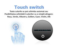 Lampa de veghe LED, Cristiano Ronaldo, 7 Culori, Lumina Ambientala, Alimentare USB sau 3 baterii AA - 4