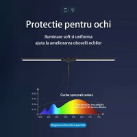 Lampa LED de birou cu clema si doua capete, Techstar® TD001, Putere 24W, USB, Reglabila la 360°, 10 niveluri - 6