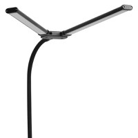 Lampa LED de birou cu clema si doua capete, Techstar® TD001, Putere 24W, USB, Reglabila la 360°, 10 niveluri - 3