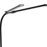 Lampa LED de birou cu clema si doua capete, Techstar® TD001, Putere 24W, USB, Reglabila la 360°, 10 niveluri - 1