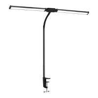 Lampa LED de birou cu clema si doua capete, Techstar® TD001, Putere 24W, USB, Reglabila la 360°, 10 niveluri - 8