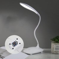 Lampa LED Flexibila de Birou MRG MXC018, USB, Touch, Alb Rece, 18 Led, Alba - 6