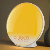Lampa LED Inteligenta,Radio FM cu Ceas si Alarma,Simulare Rasarit&Apus de Soare,Sunete albe,7 culori,Smart Wake-up light - 9