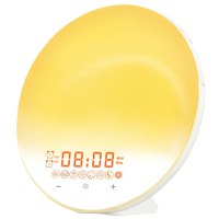 Lampa LED Inteligenta,Radio FM cu Ceas si Alarma,Simulare Rasarit&Apus de Soare,Sunete albe,7 culori,Smart Wake-up light - 11