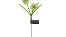 Lampa solara LED decorativa, model papadie, pentru gradina sau terasa, IP65, multicolora