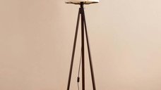 Lampadar Opviq din lemn alb si maro, 140 cm, model 780SGN3498
